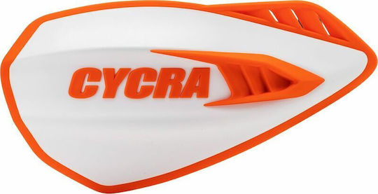 Cycra Motorcycle Protective Hand Guards in Orange Colour