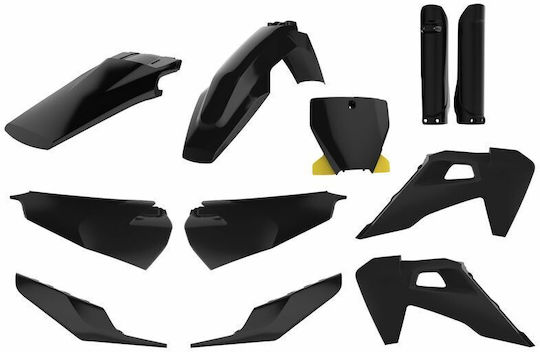 Polisport Комплект Пластмасови Части за Мотоциклет за Husqvarna FC 450 - ФК 450 / FC 350 - ФК 350 Черен