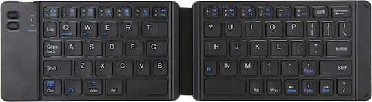 Foldable K018 Ασύρματο Bluetooth Πληκτρολόγιο Αγγλικό US