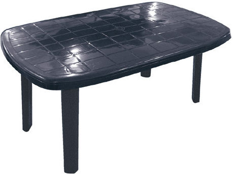 Outdoor Dinner Plastic Table Blue 80x72x72cm