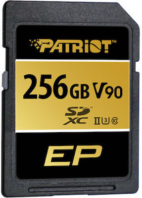 Patriot EP SDXC 256GB Clasa 10 U3 V90 UHS-II cu adaptor