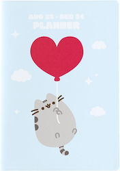 Grupo Erik Pusheen 18-Monats-Kalender Tagesordnung Hellblau 2023 / 2024 11x15.5cm