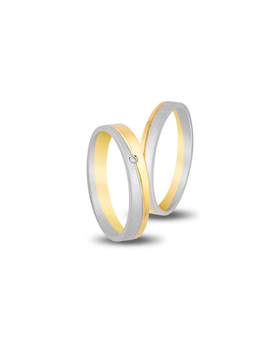 4 Ever Wedding Rings Bicolour 14K