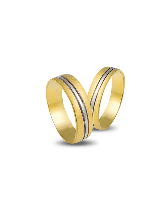 4 Ever Ehering-Set aus Gelb Gold 14K