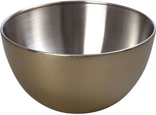 Espiel Μπωλ Σερβιρίσματος Στρογγυλό Inox Χρυσό με Διάμετρο 12εκ.