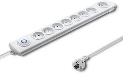 Qoltec Bandă De Alimentare Cu 8 Prize Cu Cablu 1.5m