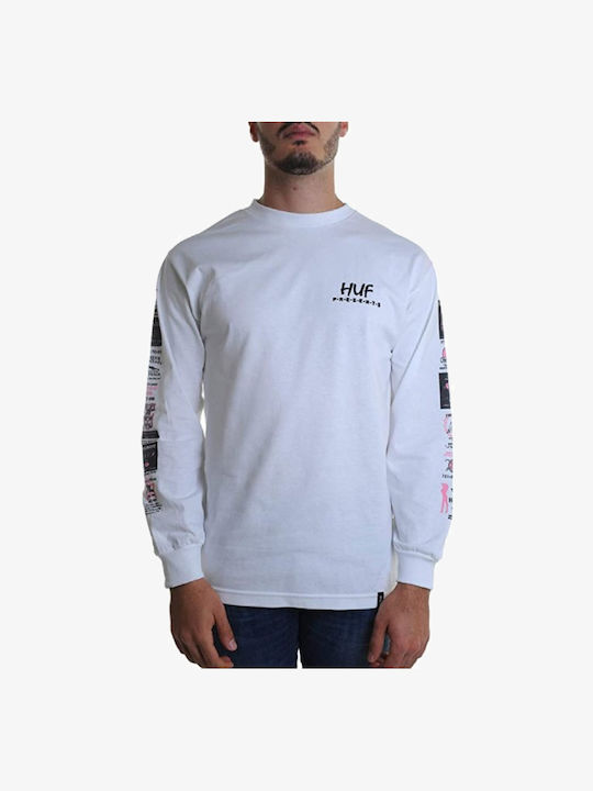 HUF Men's Long Sleeve Blouse White