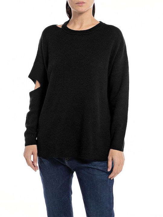 Replay Women's Long Sleeve Sweater Black