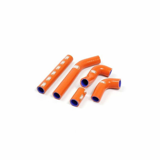 Samco Sport Set of 5 Silicone Engine Hoses OEM Design KTM-70 KTM EXC 125 12-16 KTM EXC 200 12-16 Orange