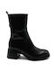 Wonders Leather Women's Ankle Boots Black