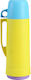 Ankor Bottle Thermos Glass / Plastic 250ml Yellow with Cap-Cup