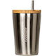 Boobam Cup Lite Ποτήρι Θερμός με Καλαμάκι Ασημί 350ml