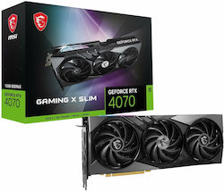 MSI GeForce RTX 4070 12GB GDDR6X Gaming X Slim Grafikkarte