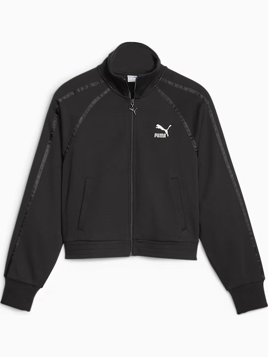 PUMA T7 Jachetă hanorac pentru femei Negru
