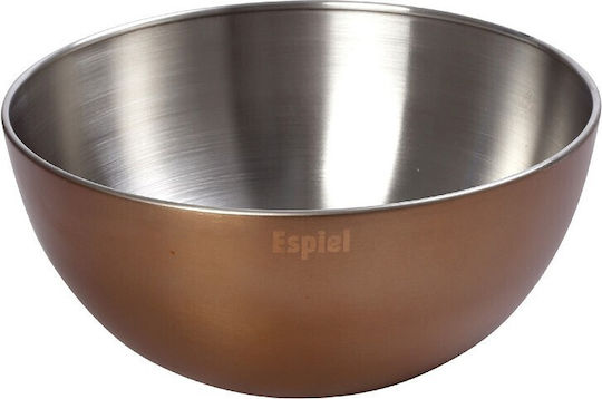 Espiel Σαλατιέρα Inox Ασημί 19.5x19.5x9cm