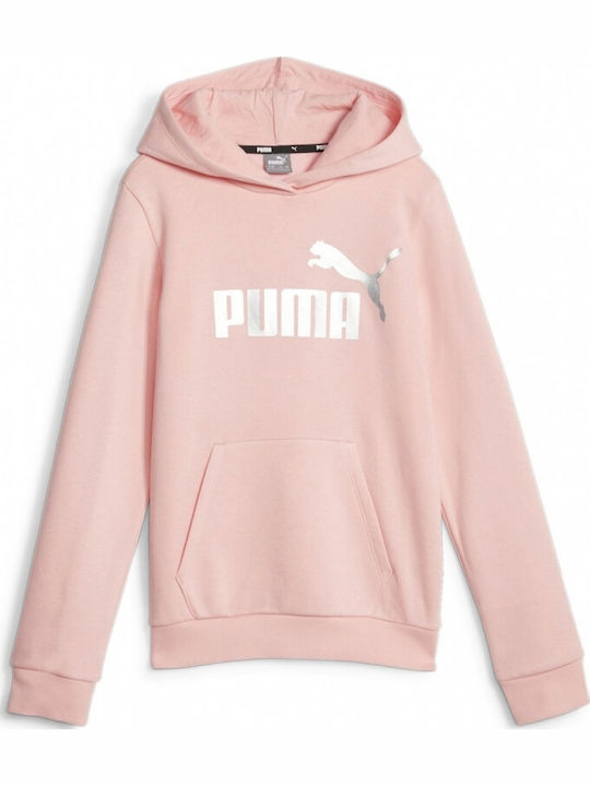 PUMA Kids Sweatshirt with Hood Pink Ess