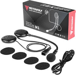 Motowolf M1 Bluetooth Headset Μονή Ενδοεπικοινωνία για Κράνος