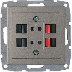 Mono Electric Steckdose Redner in Gold Farbe 500-002305142