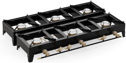 Thermogatz Express Εστία Υγραερίου Εξαπλή 18kW 112x72x17cm Thermogatz Express Εστία Υγραερίου Εξαπλή 18kW 112x72x17cm