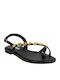 Women's Flat Sandals in Black Color