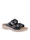 Women's Flat Sandals Anatomic in Black Color