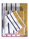 Πετσέτα Προσώπου Λευκό Μουσταρδί Ροζ Drake 03 (50x90) Kentia (1 τεμ)
