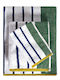 Πετσέτα Προσώπου Λευκό Πράσινο Μουσταρδί Drake 02 (50x90) Kentia