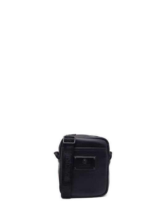 Just Cavalli Ανδρική Τσάντα Ώμου / Χιαστί σε Μαύρο χρώμα