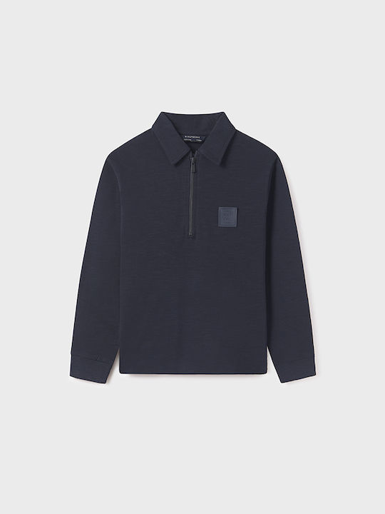 Mayoral Παιδικό Polo Μακρυμάνικο Navy Μπλε
