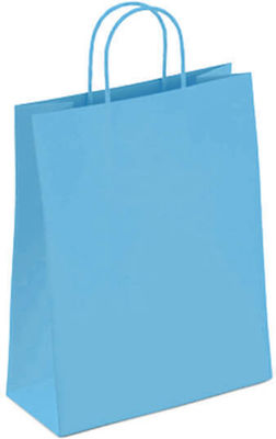 Global Papier Tasche für Geschenke Blau 32x12x41cm.