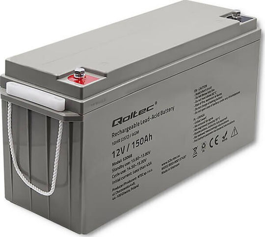 Qoltec AGM Μπαταρία UPS με Χωρητικότητα 150Ah και Τάση 12V