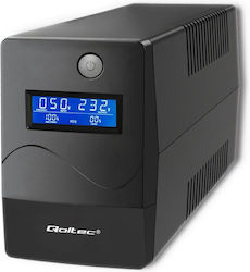 Qoltec UPS 450VA 240W cu 2 Schuko Prize