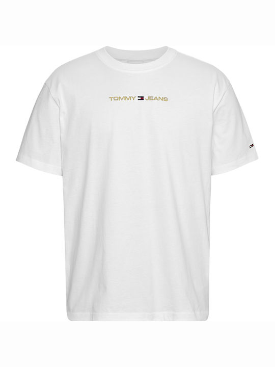 Tommy Hilfiger Ανδρικό T-shirt Κοντομάνικο Χρυσό