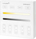 Eurospot Επιτοίχιος Διακόπτης Dimmer με Πλαίσιο LED Αφής σε Λευκό Χρώμα