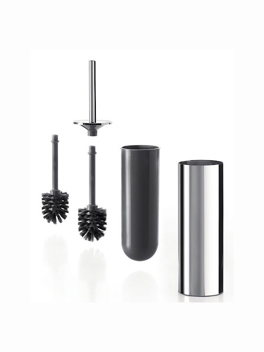 Inda Inox Toilet Brush Silver