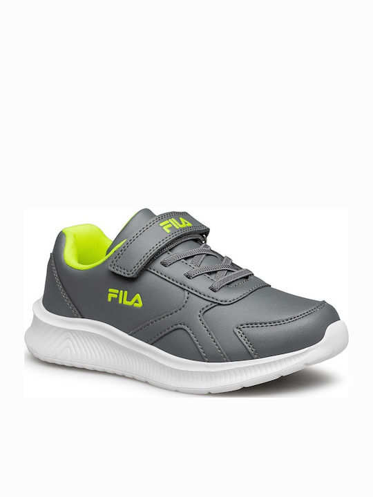 FILA Brett 4 V Παιδικά Sneakers με Σκρατς Γκρι