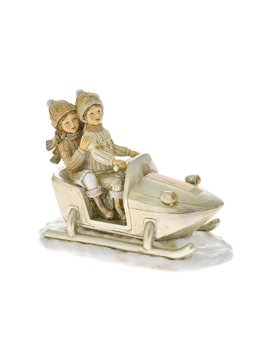 Iliadis Christmas Plastic Figure Toddler Beige 18x18x10cm