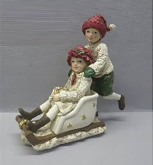 Iliadis Christmas Plastic Figure Toddler Beige 16x16x6cm