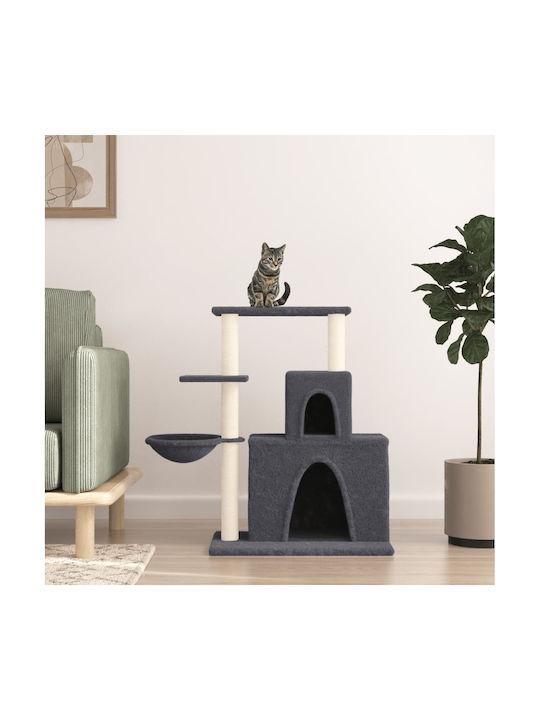 vidaXL Cat Tree Dark Grey 83 cm with Sisal Scra...