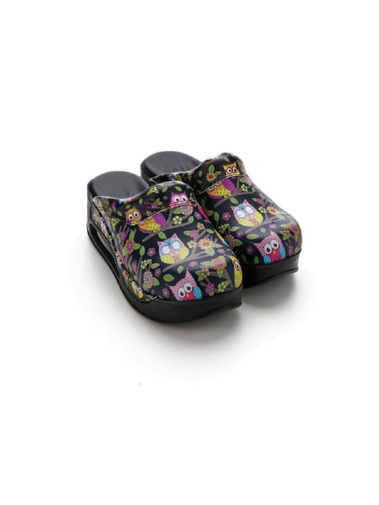 Northcure Leder Anatomisch Clogs Schwarz