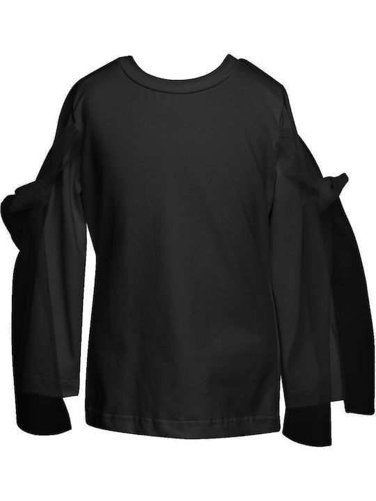 Παιδική Μπλούζα Μακρυμάνικη Μαύρη