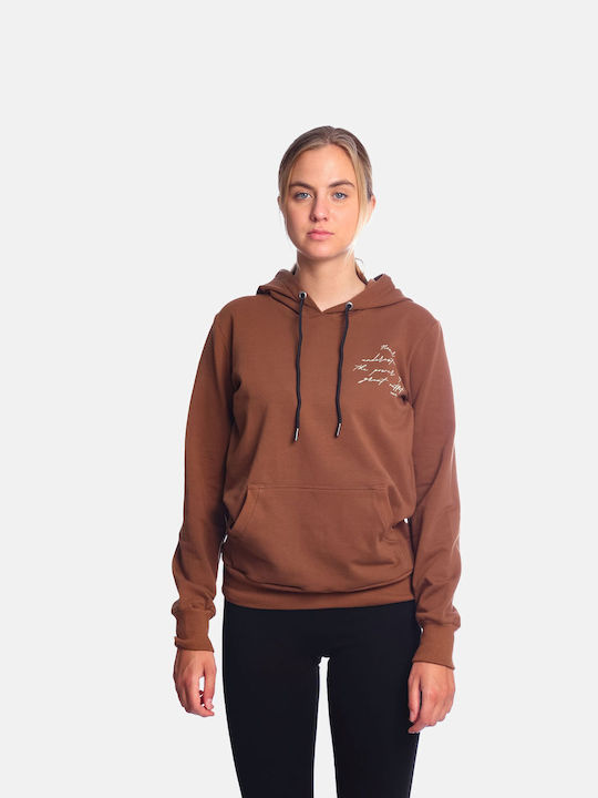 Paco & Co Women's Hooded Sweatshirt Brown