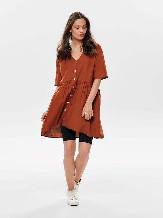 Only Mini Dress Brown