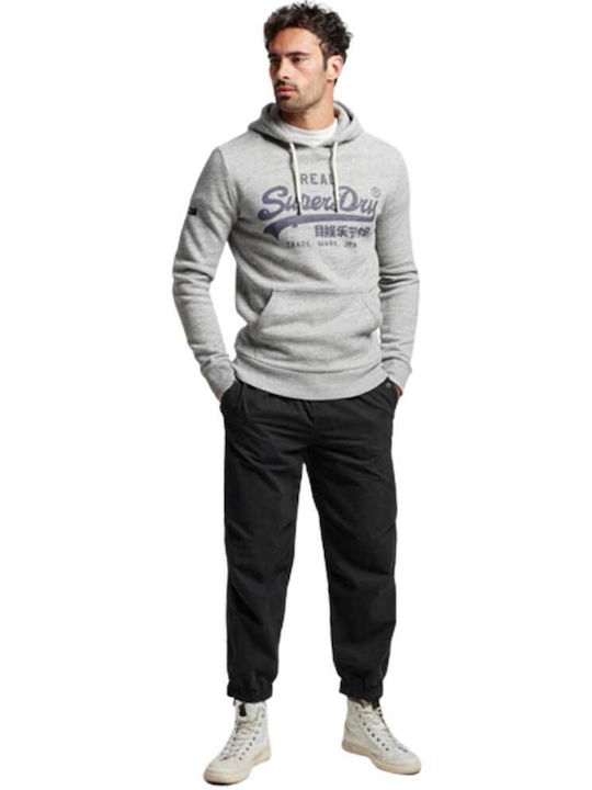 Superdry D1 Ovin Vintage Herren Sweatshirt mit Kapuze Gray