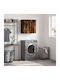 vidaXL Bathroom Cabinet Oak