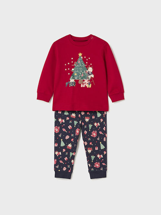 Mayoral Set Top & Bottom Kids Pyjamas Red