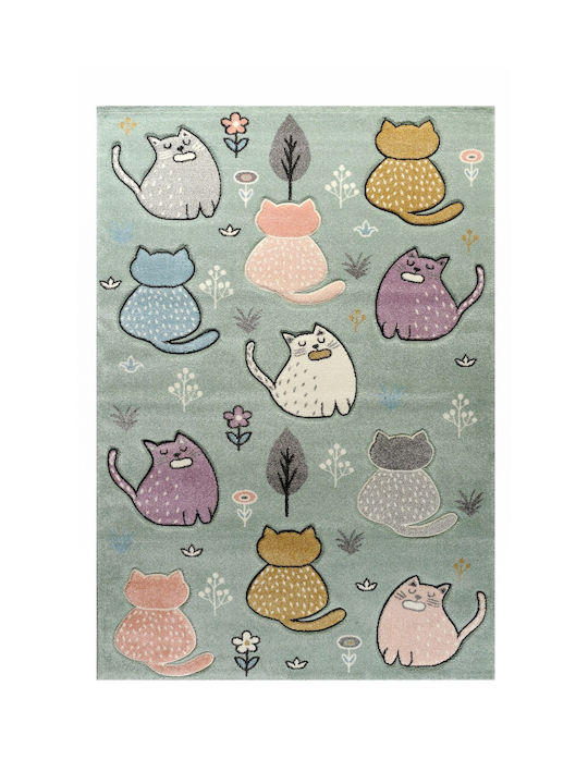Tzikas Carpets 63908-40 Kinder Teppich Grün 133x190cm