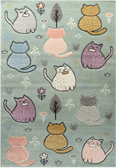 Tzikas Carpets 63908-40 Παιδικό Χαλί Πράσινο 133x190cm