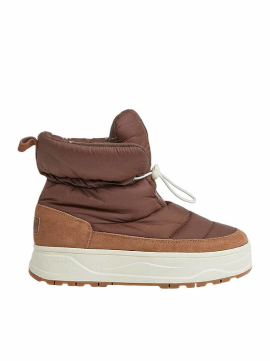 Pepe Jeans Damenstiefel mit Gummizug Tabac Braun