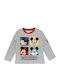 Kids' Shirt Long Sleeve Gray Mickey